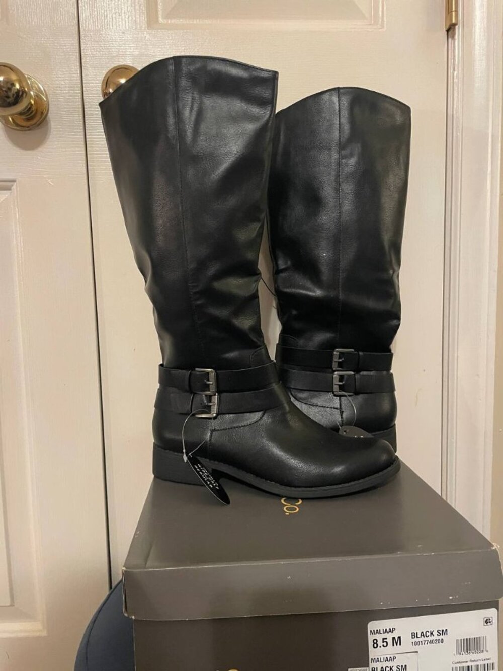 NWT style & co. Black Knee-High Boots 8.5 M - Classic & Minimalist Rider Style